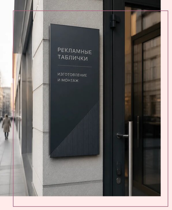Рекламные таблички в Октябрьском по цене от 4661 р. | Аванза-Ктб