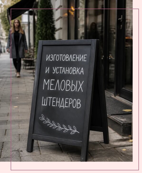 Меловые штендеры в Октябрьском по цене от 6732 р. | Аванза-Ктб
